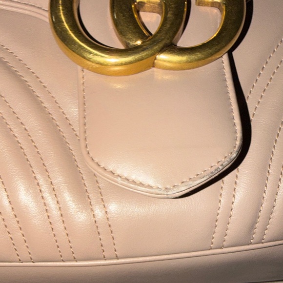 Gucci Large Marmont Bag - Blush Pink with Gold Hardware - Picture 9 of 9